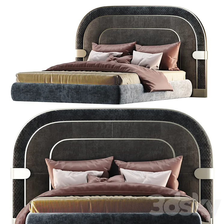 EDEN Double bed By Capital Collection 3DS Max