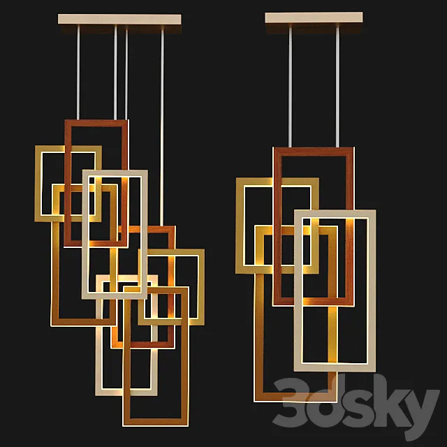 Edge Vertical pendant lamp 3DSMax File