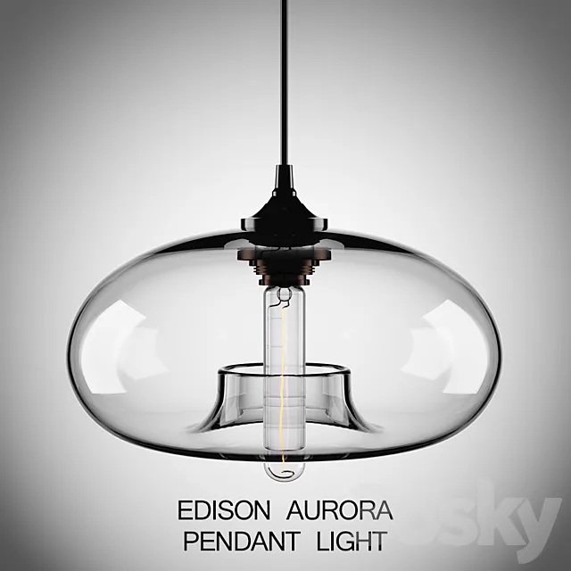 Edison Aurora Pendant Light 3DS Max Model