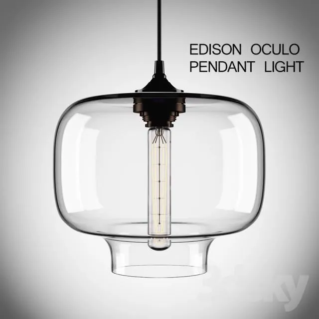 Edison Oculo Pendant Light 3dsMax Model