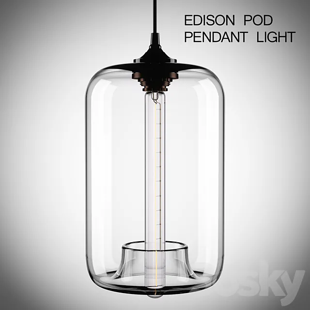 Edison Pod Pendant Light 3ds Max
