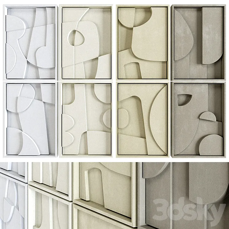 Edith Beurskens # 21 complete set of reliefs 3DS Max Model