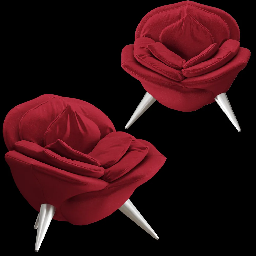 Edra – Armchair Rose 3ds Max