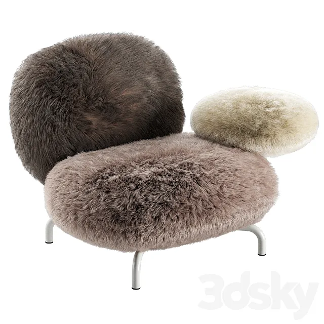 Edra cipria armchair 3ds Max