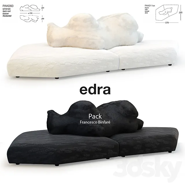 Edra Pack Sofa 3DSMax File