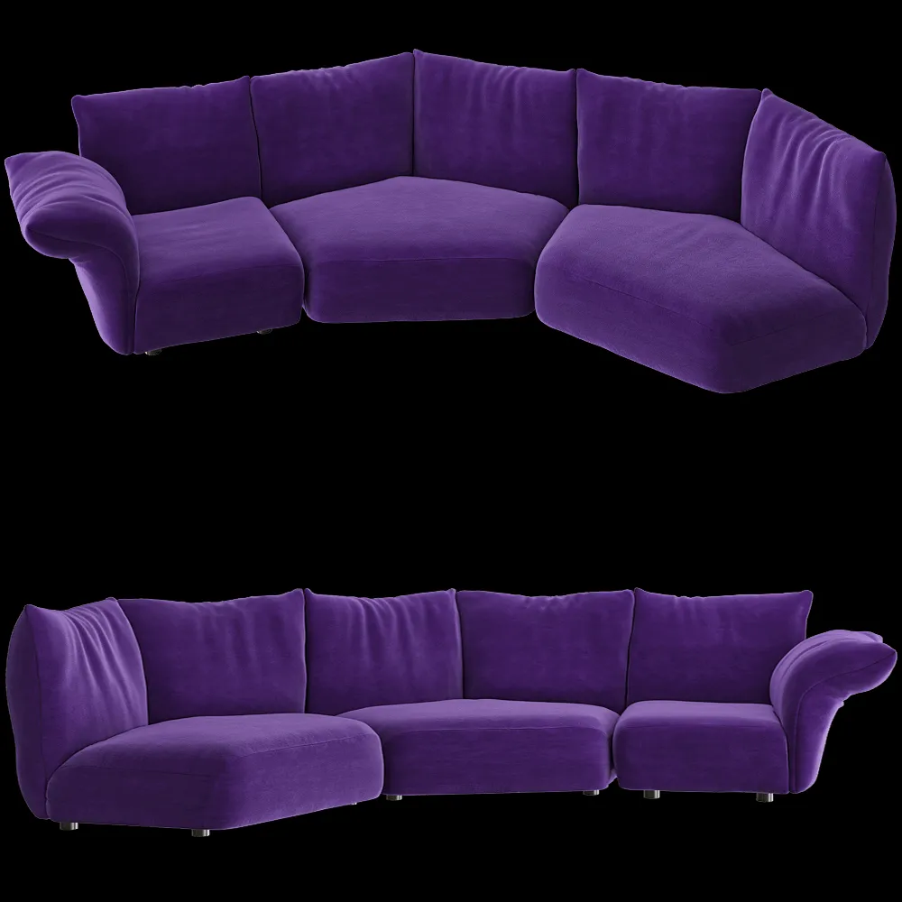 Edra – Sofa STDA2-STDA2-STDTdx 3ds Max