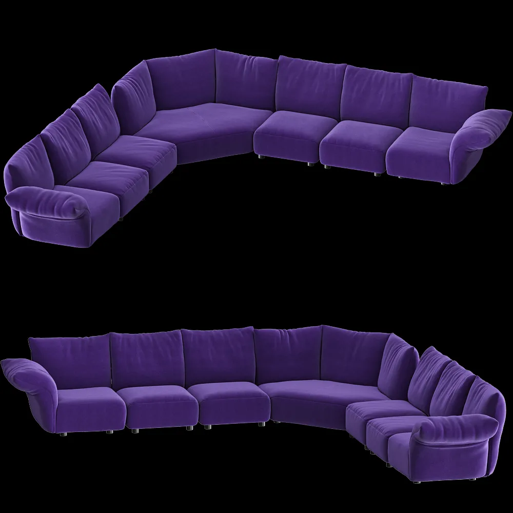 Edra – Sofa STDTsx-STDEC-STDEC-STDA3-STDEC-STDTdx 3ds Max