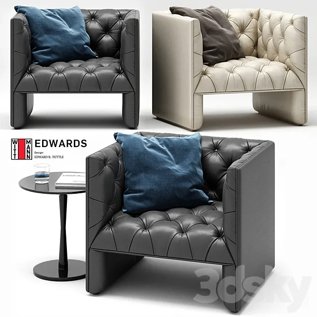 Edwards armchair 3ds Max