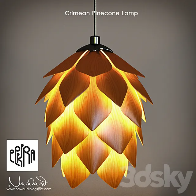 Eekra _ Crimean Pinecone Lamp 3DS Max Model