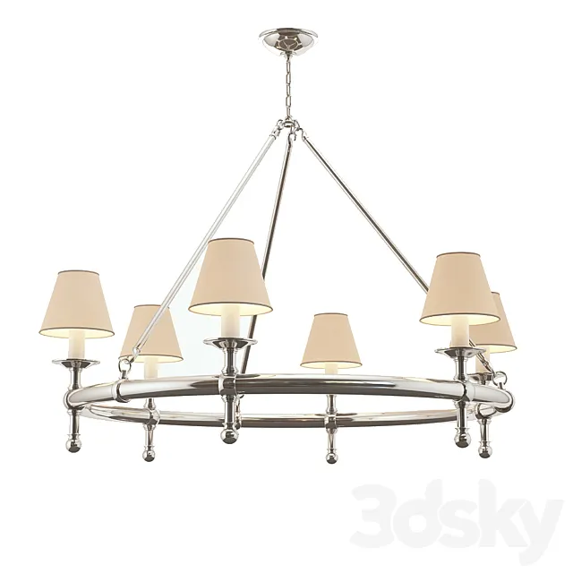 EF Chapman In Classic Polished Nickel Ring 3ds Max