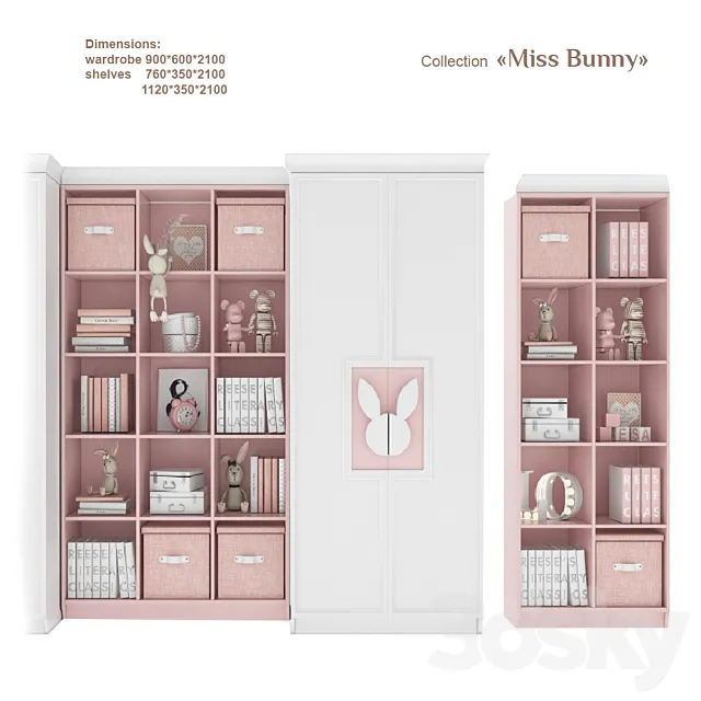 EFI Concept Kid _ Miss Bunny – Shelf Inserts 3ds Max