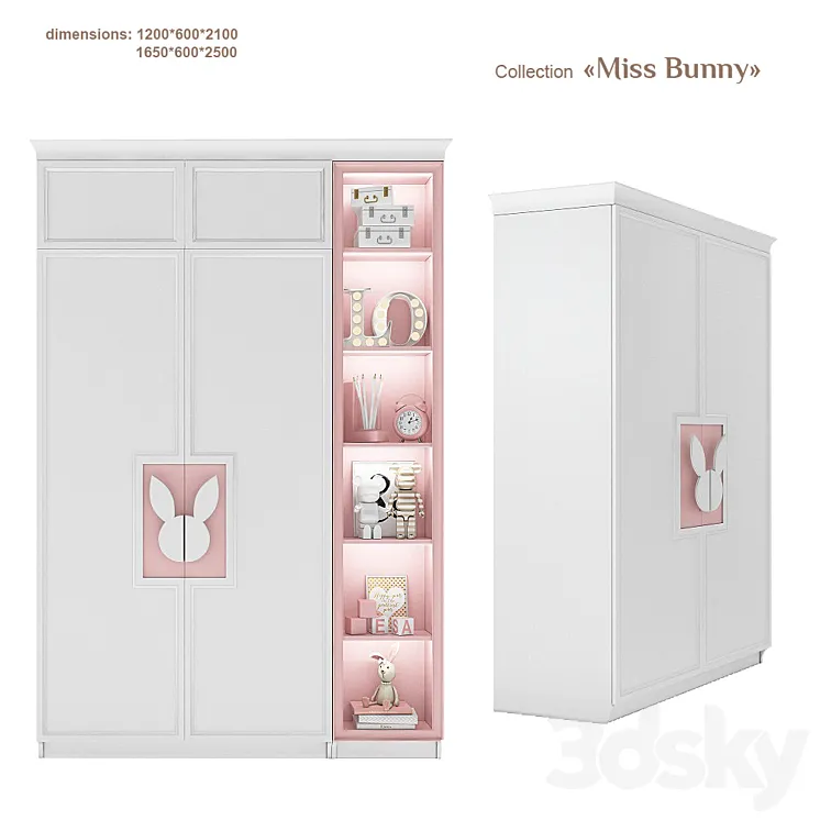 EFI Concept Kid \/ Miss Bunny -wardrobe 1200 3DS Max