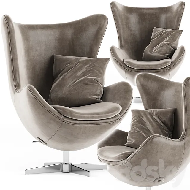Egg armchair 3ds Max