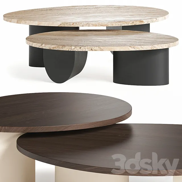 Egg Collective Isla Coffee Tables 3DSMax File
