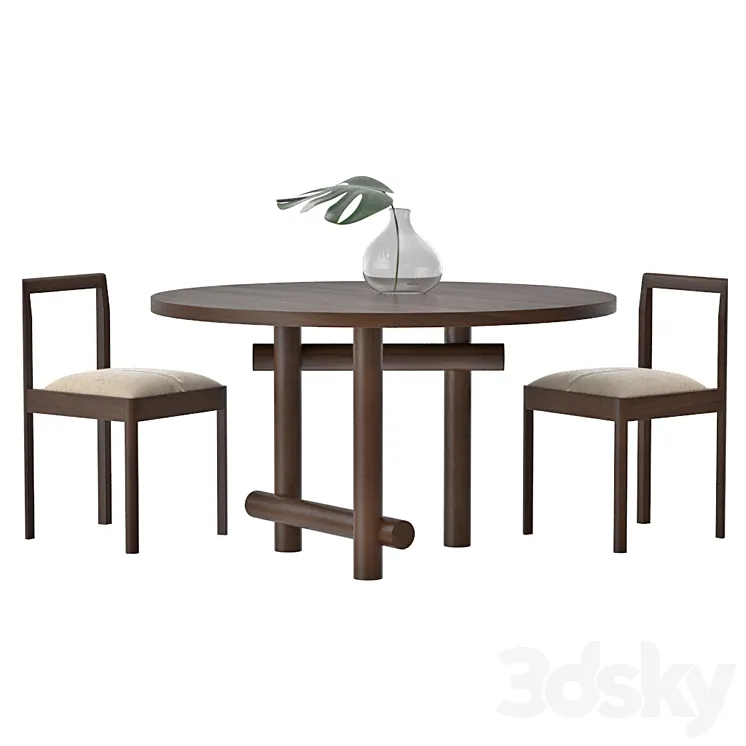 Egg Collective Kenny Dining Table 3DS Max