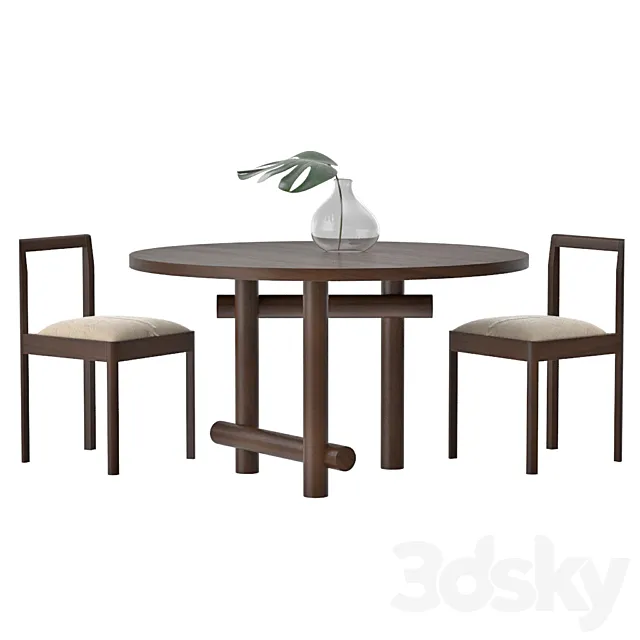 Egg Collective Kenny Dining Table 3DSMax File
