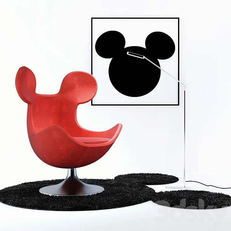 Egg Mickey 3DS Max