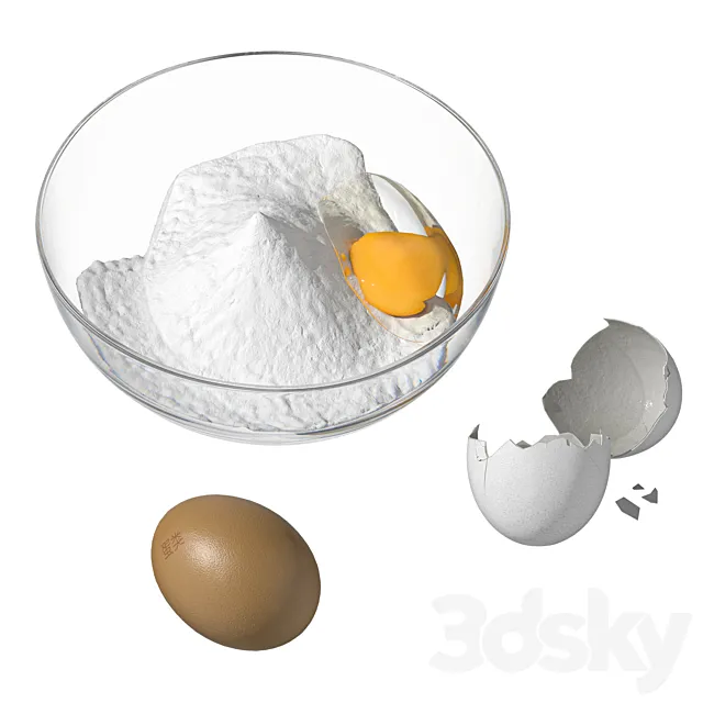 Eggs set-3 3ds Max