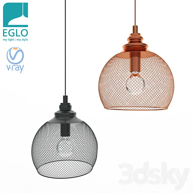 Eglo_straiton_lamp 3ds Max