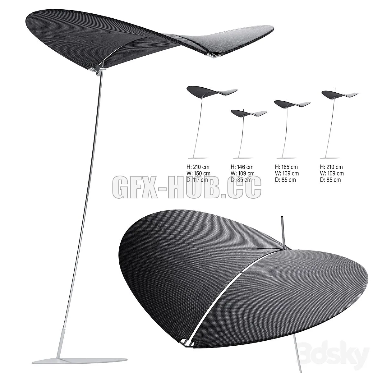 Egoparis Petal Sunshade 3dsMax Model