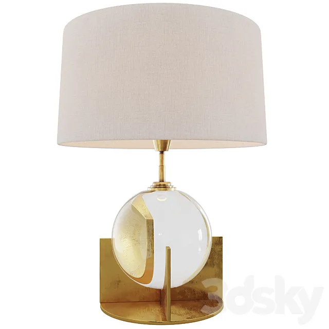 Eichholtz 114940 Table Lamp Fontelina antique brass finish incl sha 3DS Max Model