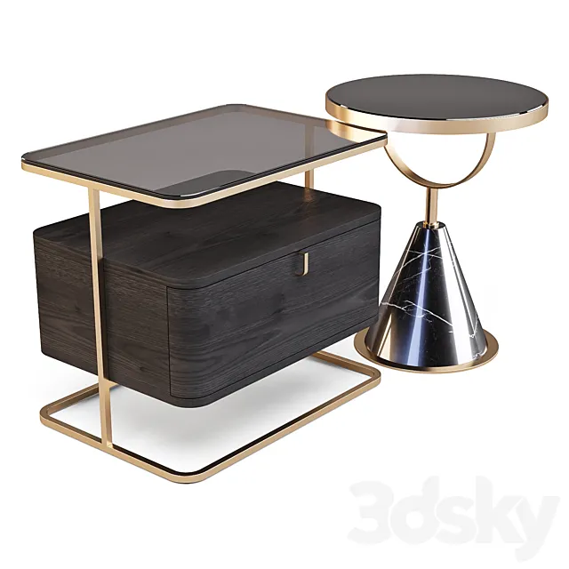 Eichholtz: Augusto and Park Lane – Side Tables 3DS Max Model