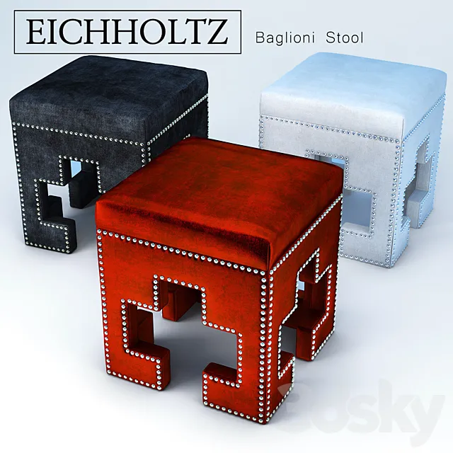 Eichholtz Baglioni Stool 3DSMax File