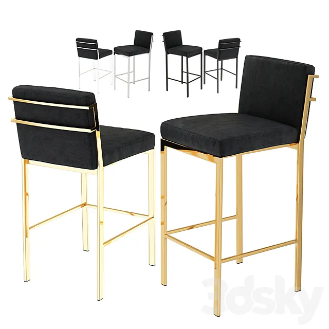 EICHHOLTZ Bar & Counter Stool Scott 111419 111418 110426 110424 110427 110425 3ds Max