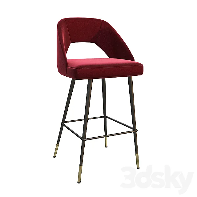 EIchholtz Bar Stool Avorio 3ds Max