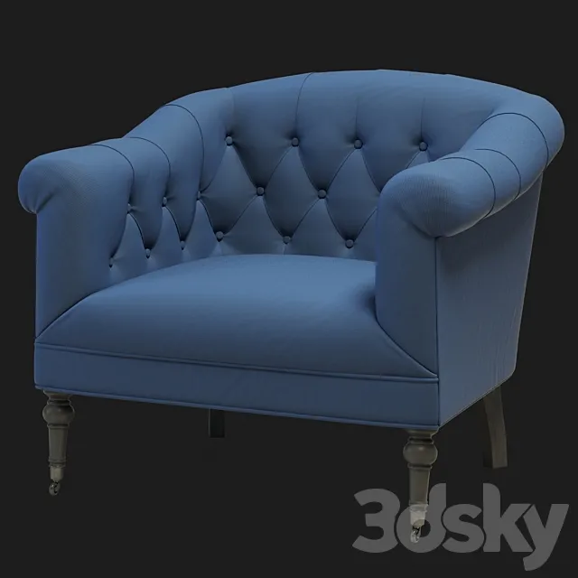 Eichholtz Bentley Chair Blue 3DSMax File