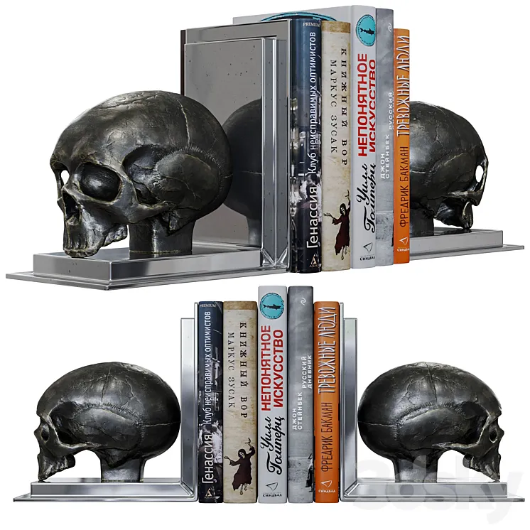 Eichholtz Bookend Skull Set 3DS Max Model