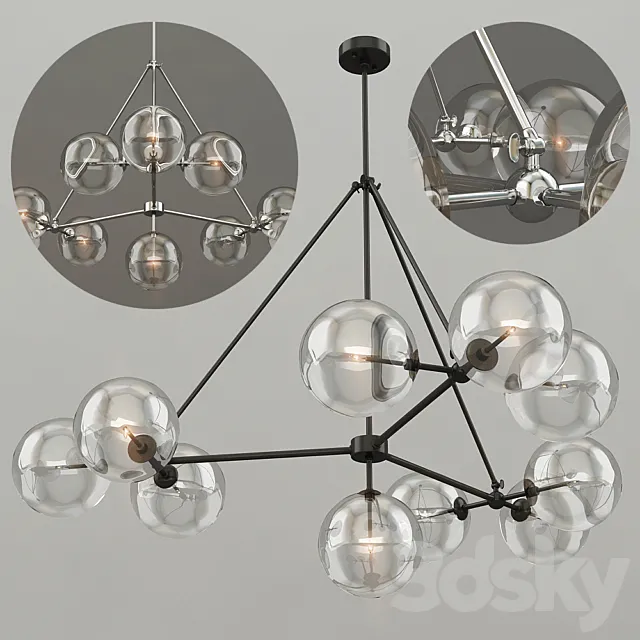 EICHHOLTZ Chandelier Bermude 112073 111826 3ds Max