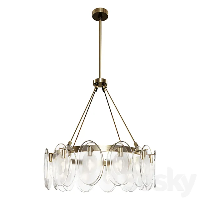 Eichholtz chandelier CHANDELIER SUBLIME lamp 3ds Max