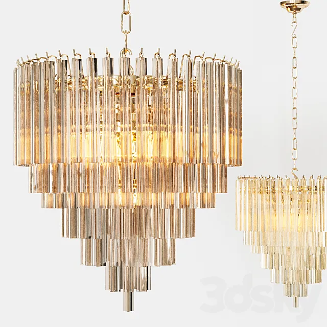 Eichholtz CHANDELIER NOVA biege glass 3ds Max