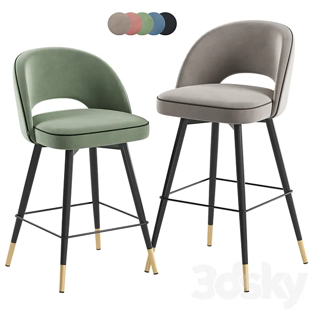 Eichholtz Cliff Barstool & Counter 3ds Max