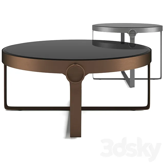 Eichholtz Clooney coffee tables set 3ds Max