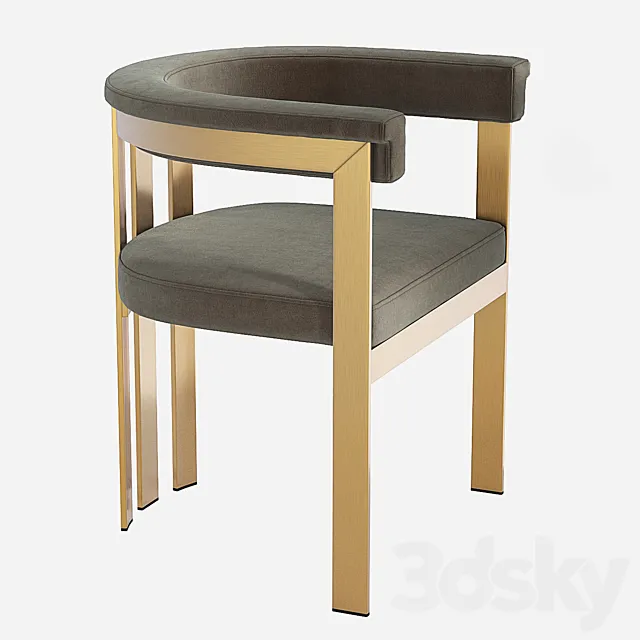 Eichholtz Clubhouse Dining Chair 3DS Max Model