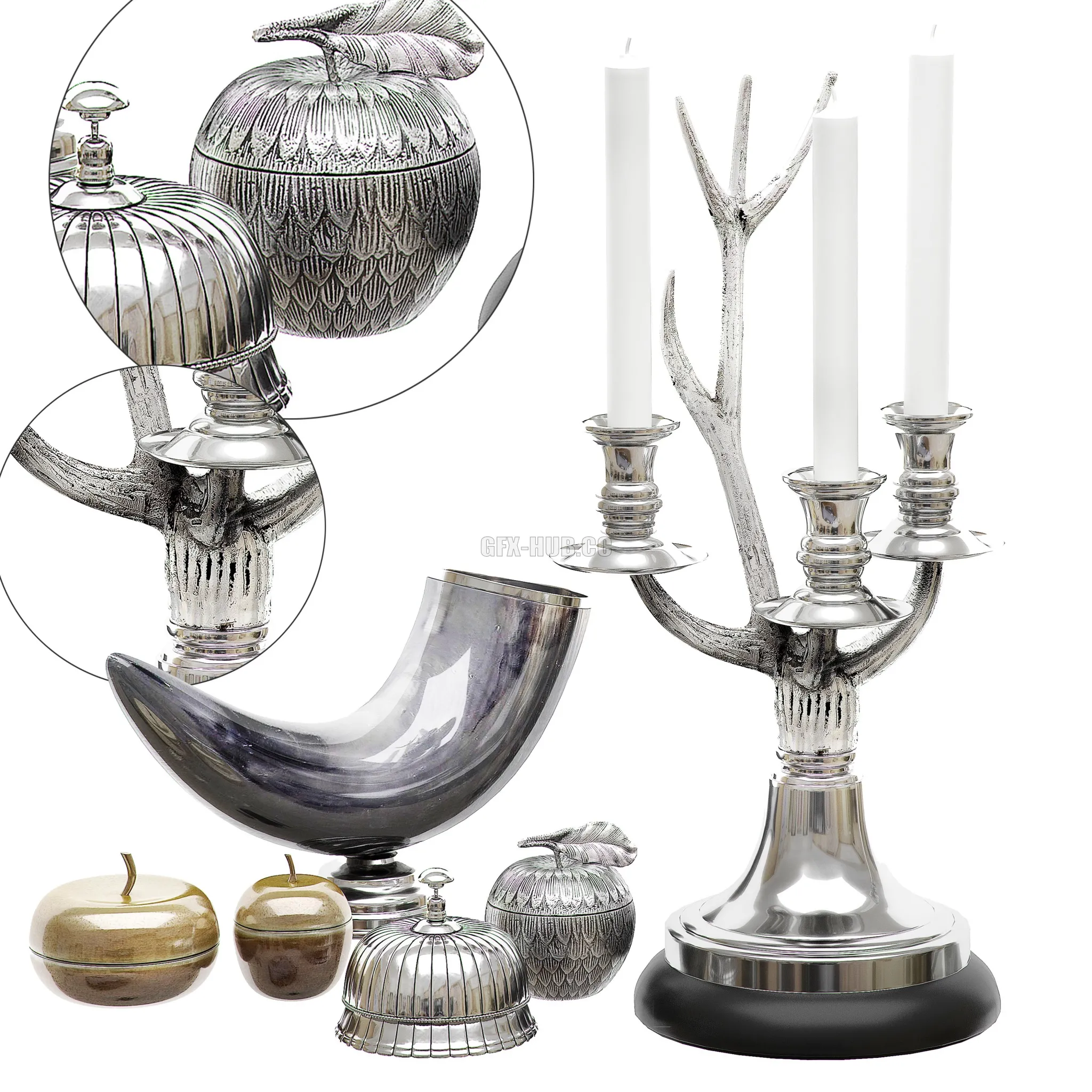Eichholtz Decoration Set 1 3dsMax Model