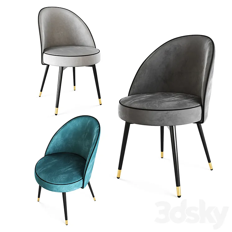 Eichholtz Dining Chair Cooper set of 2 3DS Max