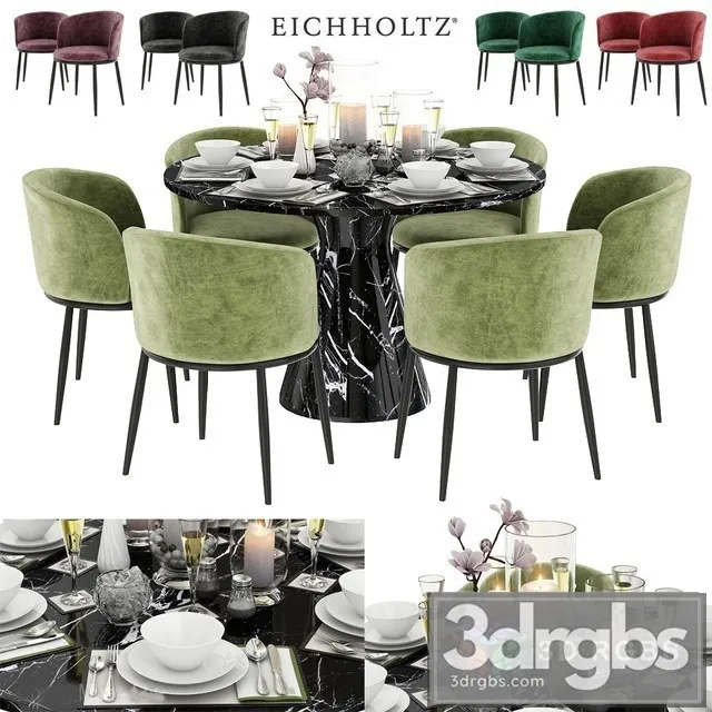 Eichholtz Dining Set 01 3dsmax Download