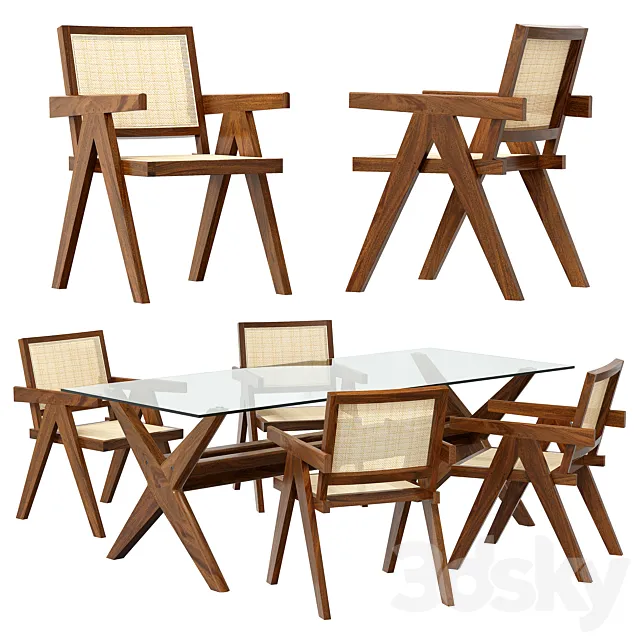 Eichholtz dining set 3DS Max Model