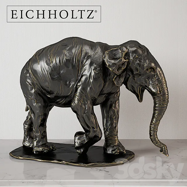 Eichholtz Elephant Bronze 3DSMax File
