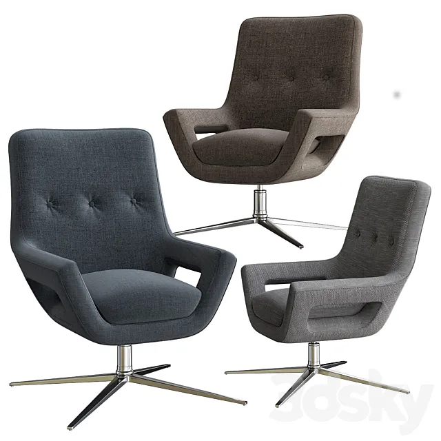 Eichholtz Flavio Swivel Chair 3ds Max