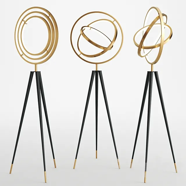 Eichholtz floor lamp cassini 3DS Max Model