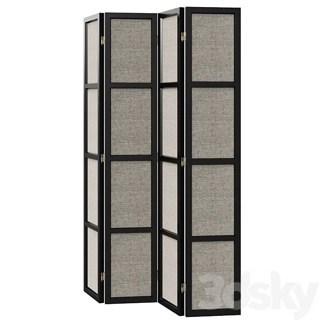 Eichholtz FOLDING SCREEN BAHAMAS Screen Partition 3DS Max Model