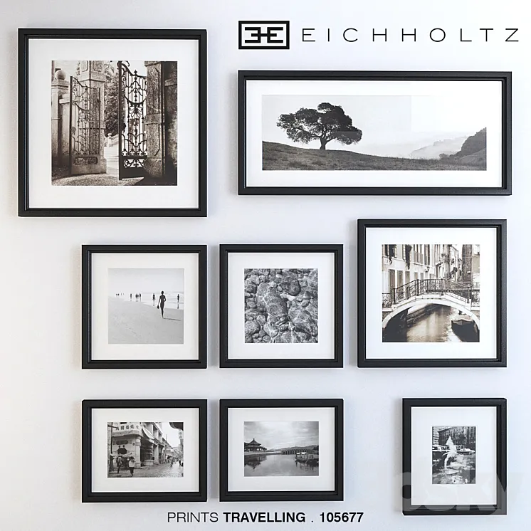 EICHHOLTZ framed prints – TRAVELLING 105677 3DS Max