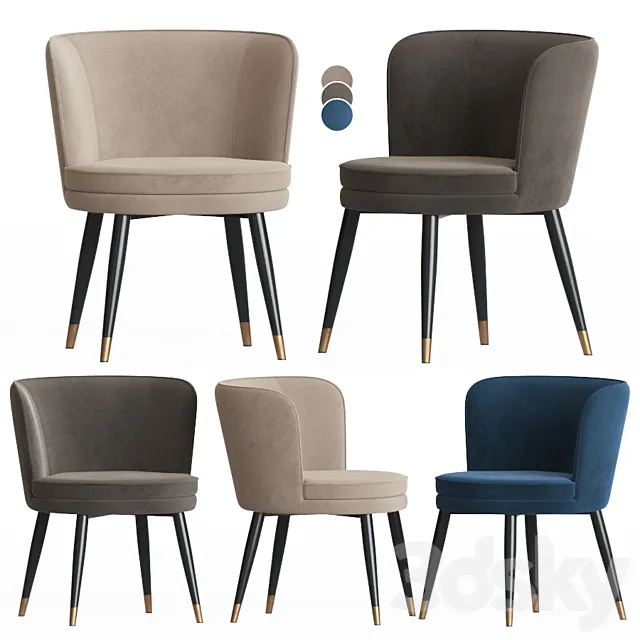 Eichholtz Grenada Dining Chair 3ds Max