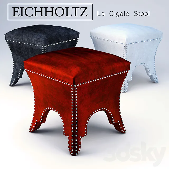 Eichholtz La Cigale Stool 3dsMax Model