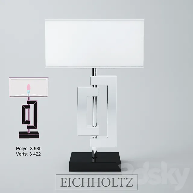 Eichholtz lamp table leroux 3DS Max Model