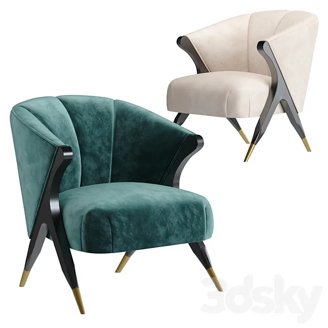 Eichholtz PAVONE chair 3ds Max